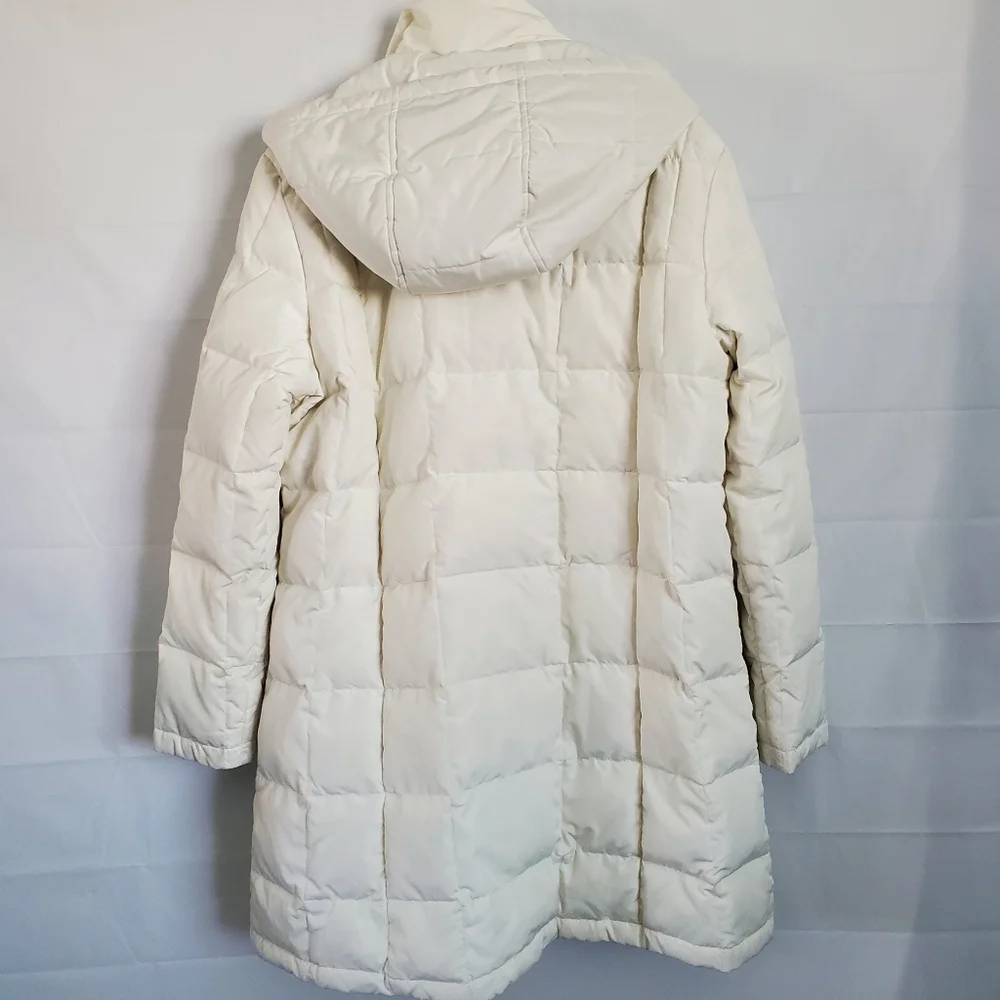 Kenneth cole Puffer Coat women XL Down white cream - Picture 3 of 8